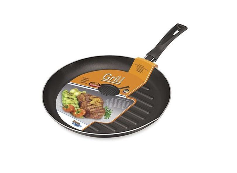 Frigideira Grill Antiaderente Aluminio Reforçado Dona Chefa