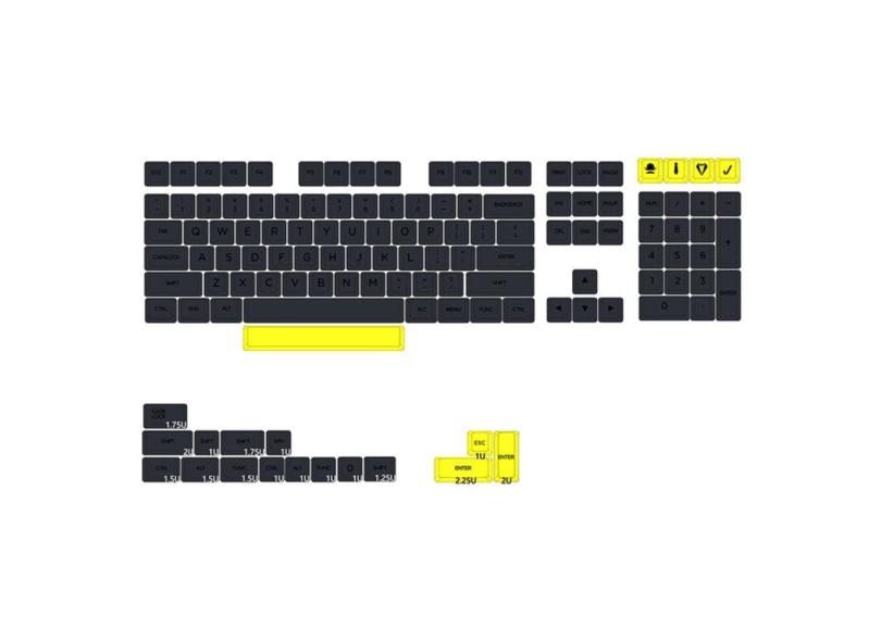 Teclado Keycap Set Thick Keycaps para ~ 1