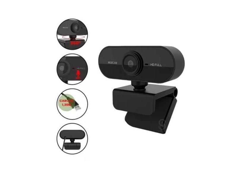 Webcam Full Hd Usb 301 Alta Resolução 1920x1080p BBB - good home