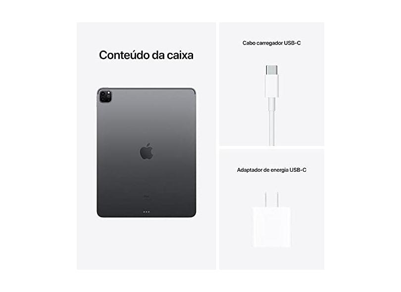 Tablet Apple iPad Pro 5ª Geração Apple M1 256GB Liquid Retina 11" iPadOS 14
