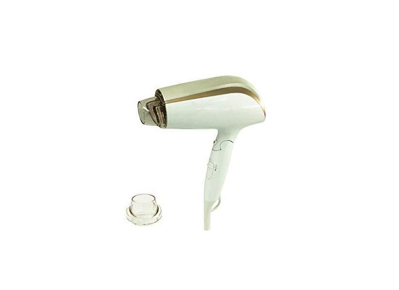 Secador de cabelo compacto e leve WolFum com alça dobrável Motor DC de baixo ruído e secagem rápida de 1600 W com bolsa de secador de cabelo 3 configurações de calor para casa ou viagem/rosa Dobre o
