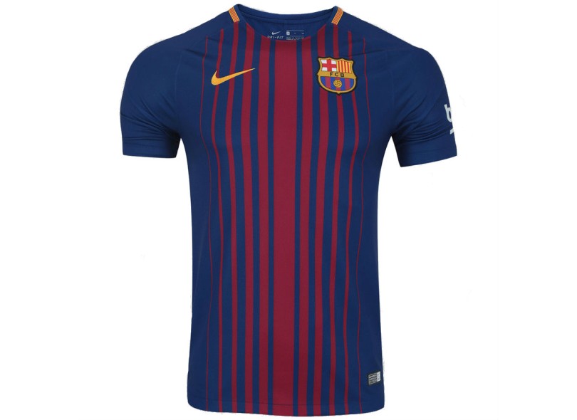 Camisa Torcedor Barcelona I 2017/18 Com Nome e Número Nike