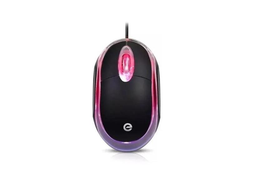 Mouse Usb Para Computador Optical 1000dpi Led Colorida Ms-9 - Exbom