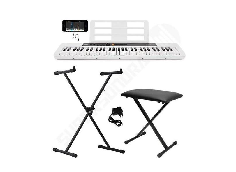 Kit Teclado Musical Casiotone Ct-S200 Casio Branco App Chordana Play +