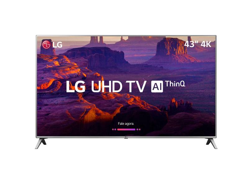 Smart TV TV LED 43 " LG ThinQ AI 4K Netflix 43UK6510PSF 4 HDMI