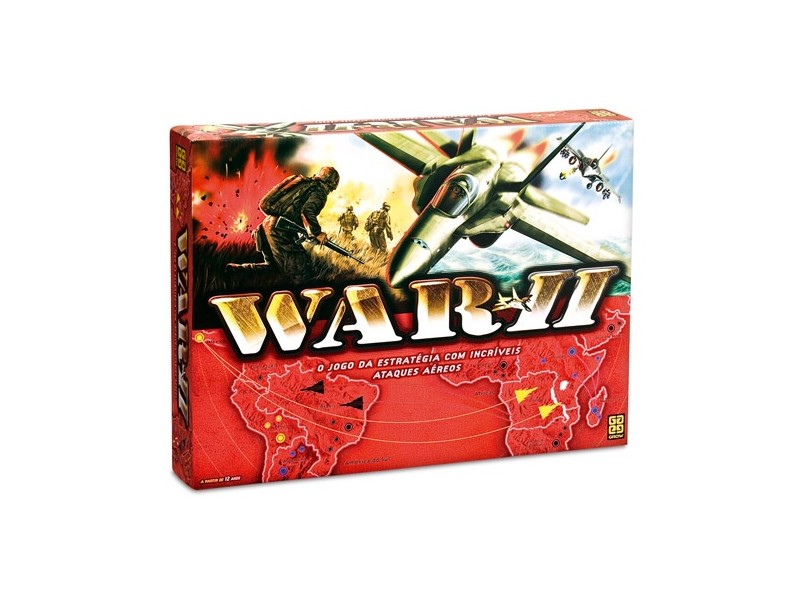 Jogo War 2 Original Grow Jogo de Estratégia Juvenil e Adulto