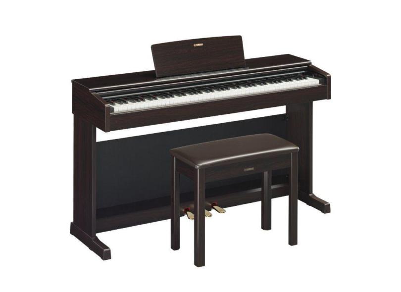 Piano Digital Yamaha Arius YDP-144R Marrom com 192 de Polifonia e 10 Timbres