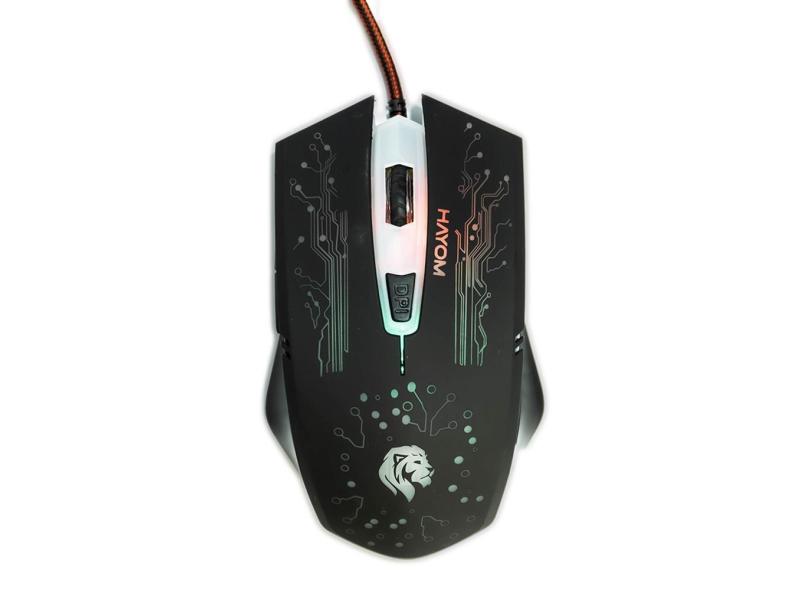 Mouse Gamer C/fio Hayom Mu-2911 2400 Dpi 6 Botões C/ Led