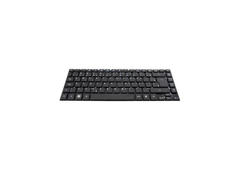 Teclado para Notebook bringIT compatível com Acer Aspire 3830T  Preto 