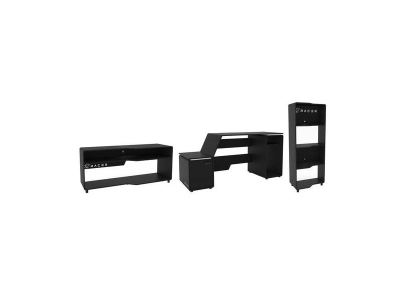 Mesa Gamer Xt Racer Space One + Rack Para Tv Até - 60 Max Air + Estant