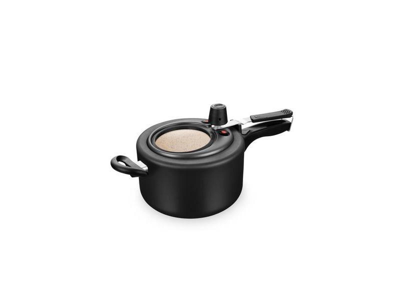 Panela De Pressão Superior Fechamento Interno 3,0L Preto - Mta