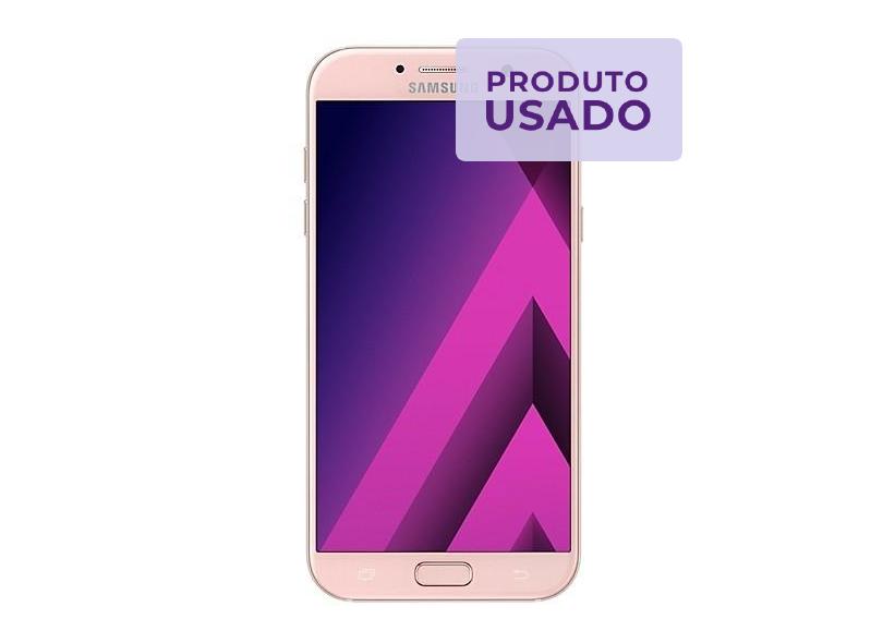 Smartphone Samsung Galaxy A7 2017 Usado 64GB 16.0 MP 2 Chips Android 6.0 (Marshmallow)