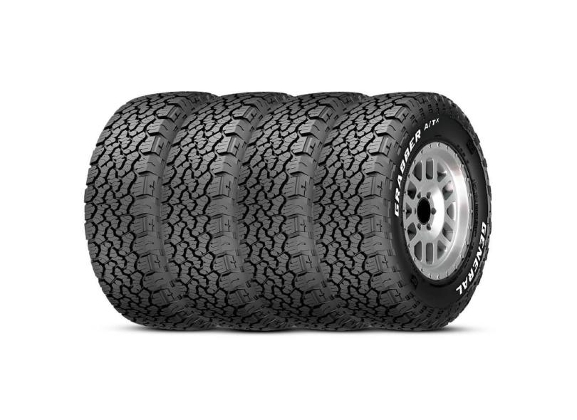 Kit 4 Pneu General by Continental 265/70r17 115t Tl Fr Grabb