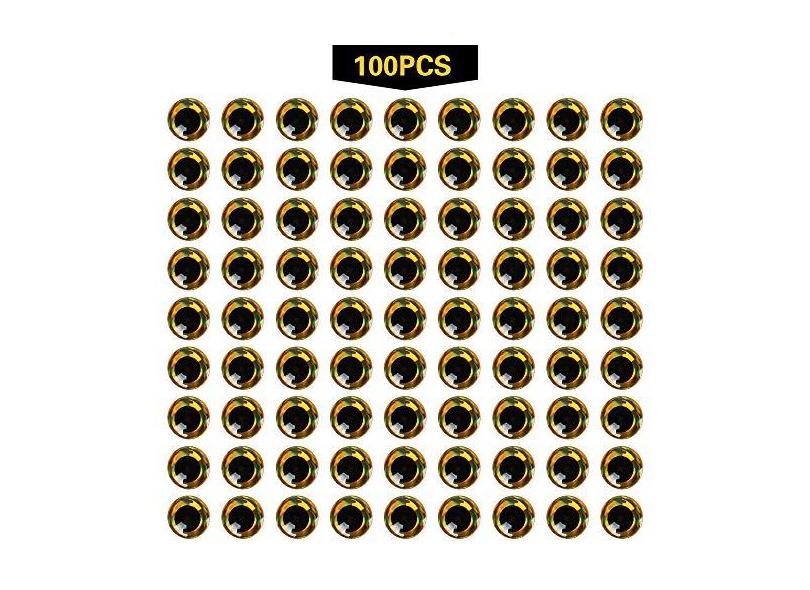 Seppie 3D Da 25 Mm / 60 Occhi Di Pesce Olografici 3D Modellati Morbidi, Legatura Di Mosche, Jig, Creazione Di Esche, Artigianato - Foto 2