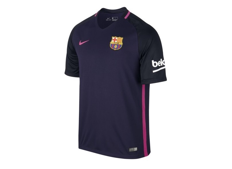 Camisa Torcedor Barcelona II 2016/17 com Número Nike