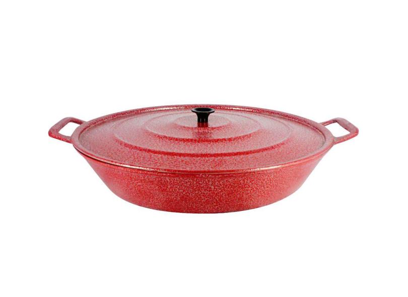 Frigideira Panela Alça De Alumínio Fundido Craqueada 28cm