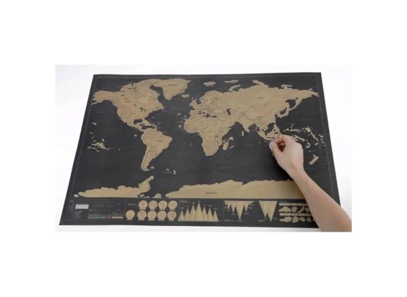 Mapa Quadro de Raspar Viagem em Promoção é no Buscapé