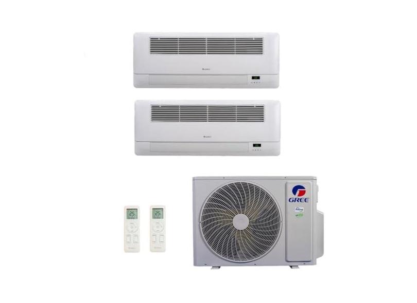 Ar-Condicionado Multi Split Inverter R-32 Gree 30.000 (2x Evap Cassete 1 Via 22.000) Quente/Frio 220V