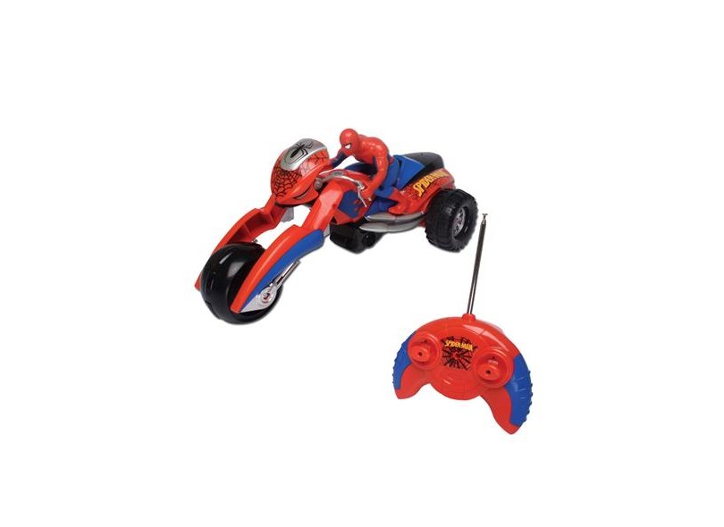 Moto de Controle Remoto DTC Spiderman Spider Bike