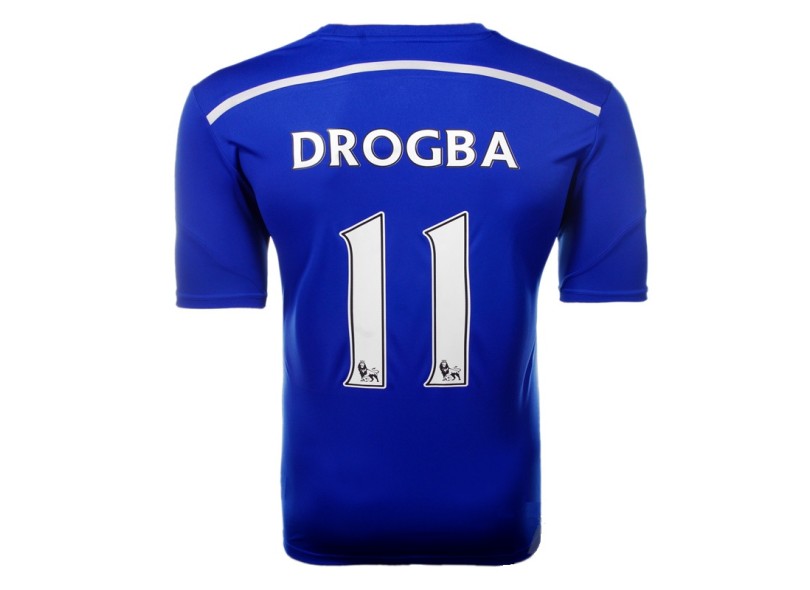 Camisa Jogo Chelsea I 2014/15 Drogba nº 11 Adidas