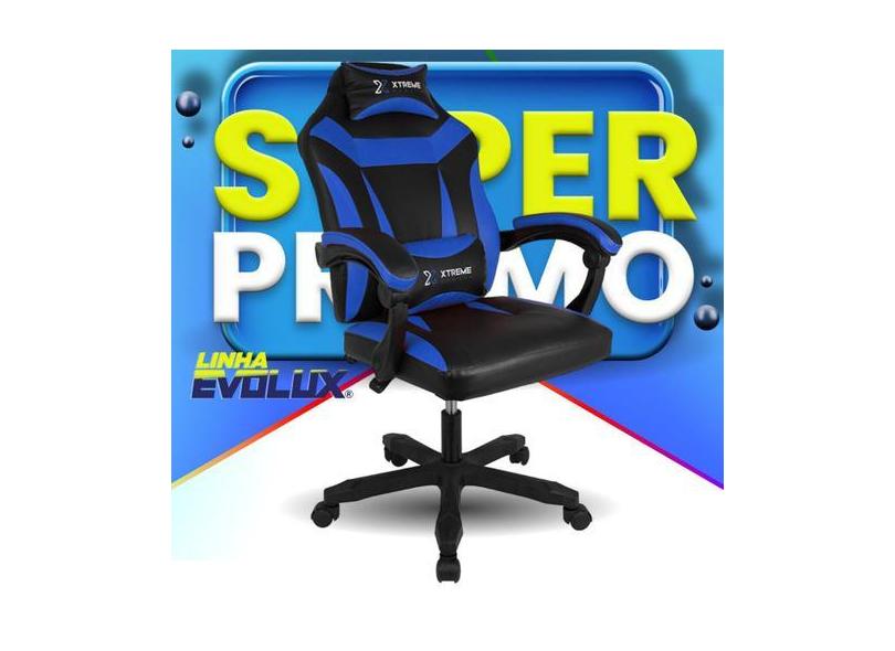 Cadeira Gamer Giratória Gamer Xtreme Gamers Supra Preta E Azul Gaming