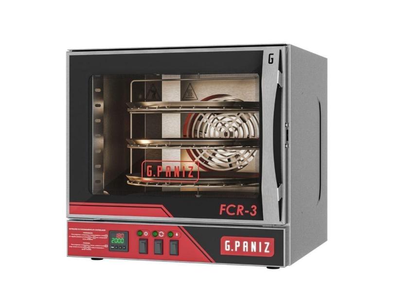 Forno Convector Rotativo Elétrico Fcr3 G.paniz Forno Convecção 58 Litros Inox 220v