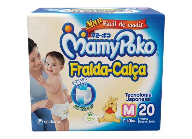 Fralda Unicharm MamyPoko Fralda-Calça M Regular 20 Und