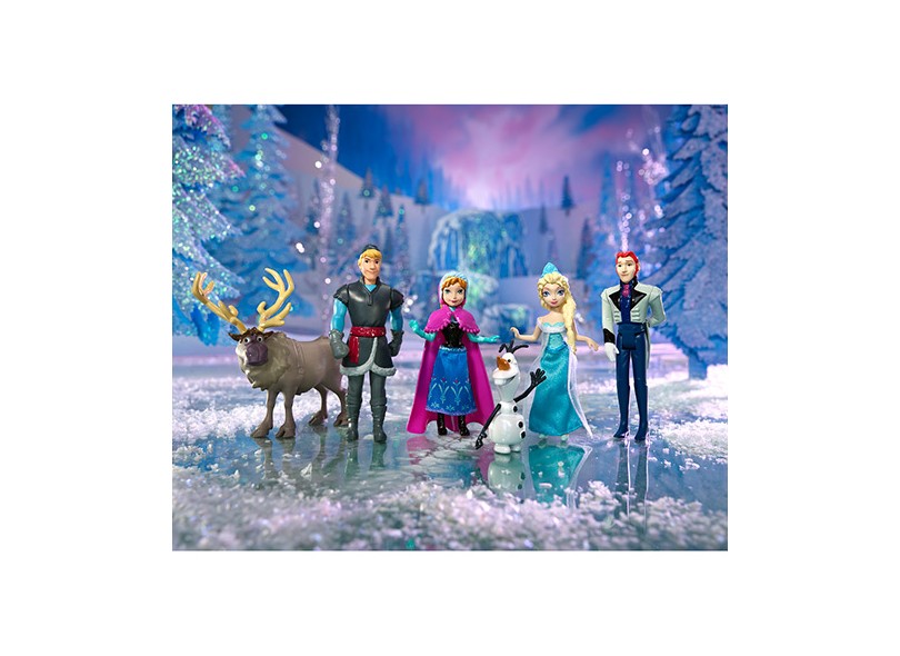 Boneca Frozen Conjunto com 6 Mattel