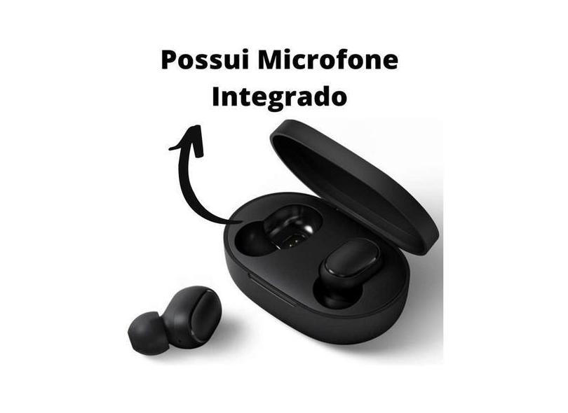 Fone Intra Auricular Bluetooth Preto Para Samsung Galaxy M13 - Mdm