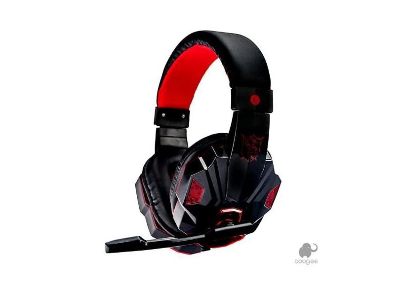 Fone Gamer Sy830mv HeadSet Com Microfone, Bass Hd E Led Vermelho Vermelho