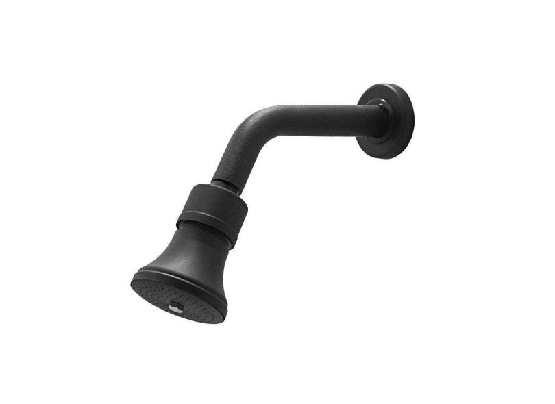 Chuveiro Ducha Articulado Industrial Rustico Preto Fosco