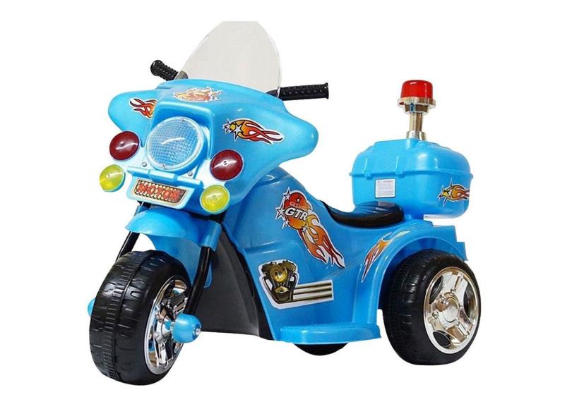 Mini Moto Elétrica Infantil com Farol BW-006AZ Azul