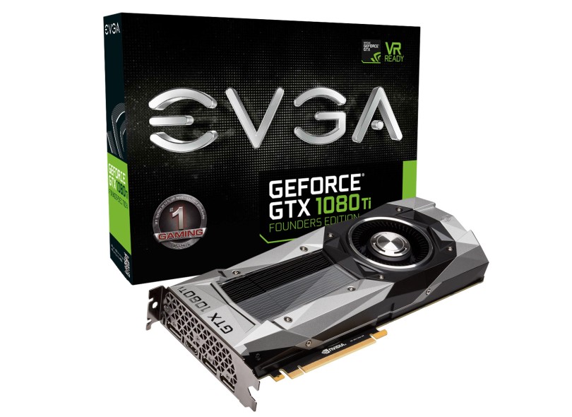 Placa de Video NVIDIA GeForce GTX 1080 Ti 11 GB GDDR5X 352 Bits EVGA 11G-P4-6390-KR