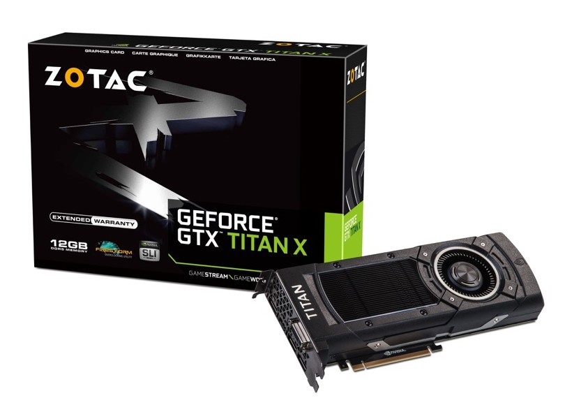 Placa de Video NVIDIA GeForce TX Titan X 12 GB DDR5 384 Bits Zotac ZT-90401-10P