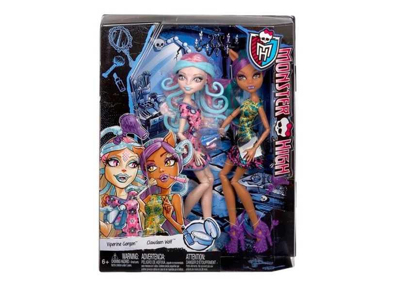 MAQUIAGEM BONECA MONSTER HIGH - CLAWDEEN WOLF - MAQUIAGEM