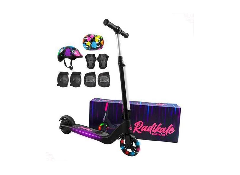 Patinete Elétrico Infantil Laser Luzes Led 2 Rodas Até 60 Kg - Uni Toy