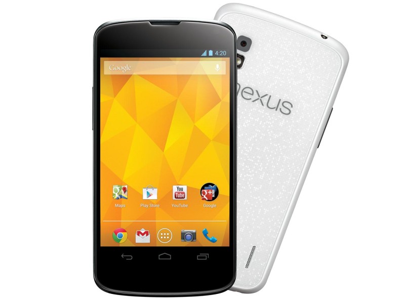 Smartphone LG Google Nexus 4 E960 Câmera 8,0 MP Desbloqueado 16 GB Android 4.2 (Jelly Bean Plus) Wi-Fi 3G