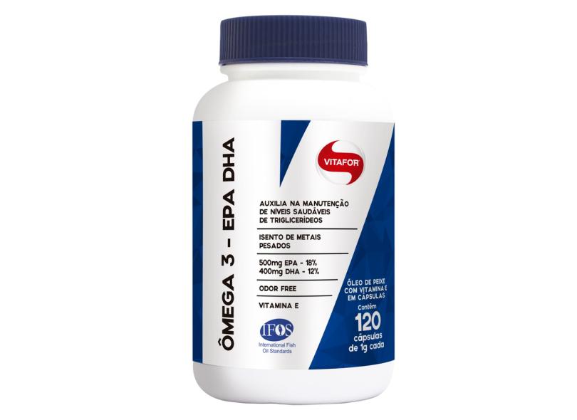 Omega 3 Vitafor 500mg Epa 400mg Dha - 120 Cáps Original