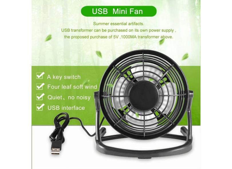 Mini ventilador de tamanho USB portátil super mudo pc USB