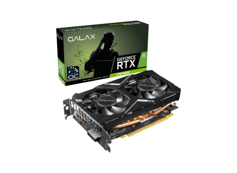Placa de Video NVIDIA GeForce RTX 2060 Super 8 GB GDDR6 256 Bits Galax 26ISL6HP09MN