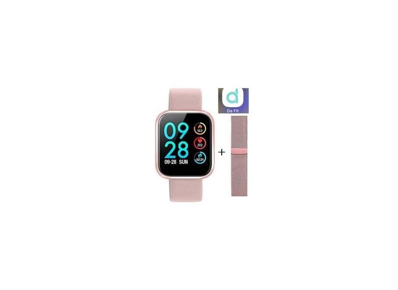 Smartwatch P80 Rosa - Original App Da Fit + Touch Screen +