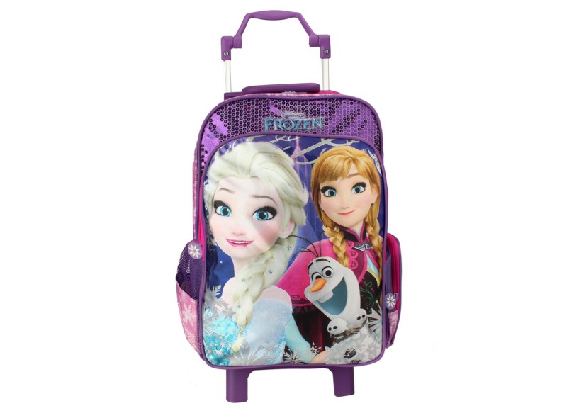 Mochila com Rodinhas Escolar Dermiwil Disney Frozen Cetro Luminoso G 30198