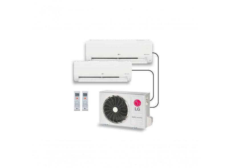 Ar Condicionado LG Dual Inverter Voice +AI Bi-Split Frio Evaporadoras 9.000+12.000 BTUs 220V