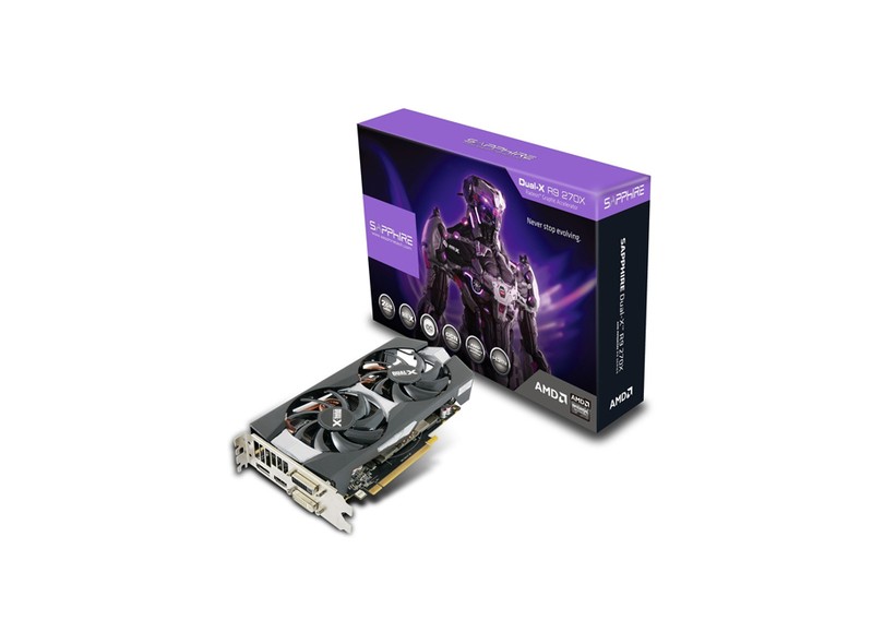 Placa de Video ATI Radeon R9 270X 2 GB DDR5 256 Bits Sapphire 11217-01-20G