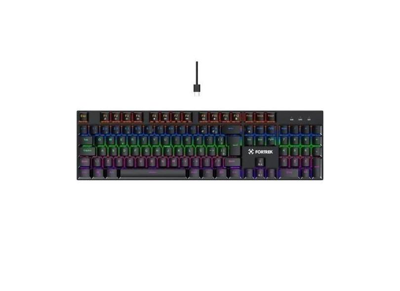 Teclado Gamer Mecânico Fortrek Gravity 100 Fullsized Switch Outemu Red