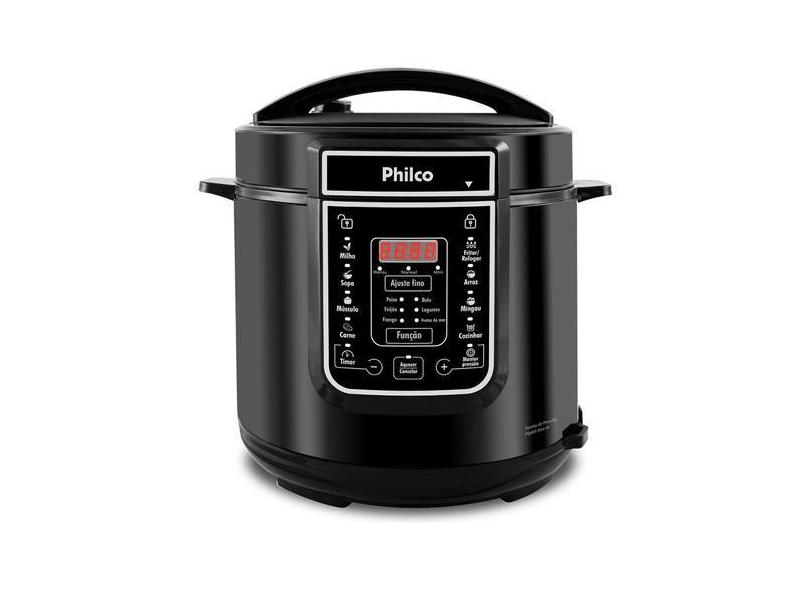 Panela De Pressão Philco 6l Inox/preto Ppp01p - 127v PHILCO