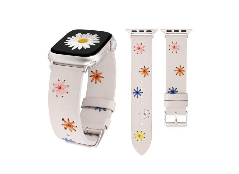 Watch Band Wearlizer Daisy Leather para Apple Women 41/40/38/