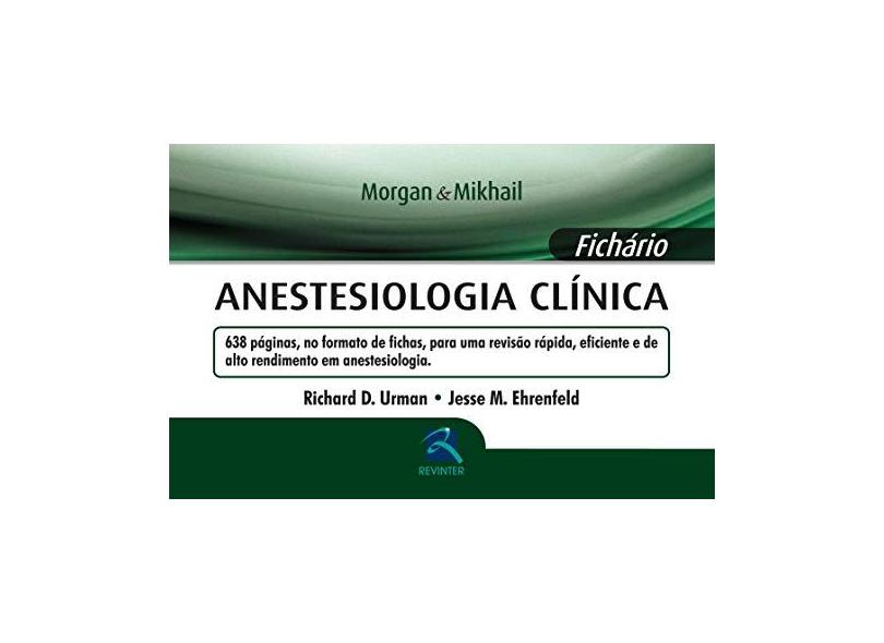 TITULO FICHARIOANESTESIOLOGIA CLINICA - Urman, Richard D - 9788537206300