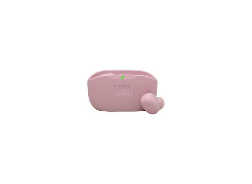 Fone de Ouvido JBL Wave Beam Buds 2 Pure Bass Bluetooth com Cancelamento de Ruído e Smart Ambient - Rosa