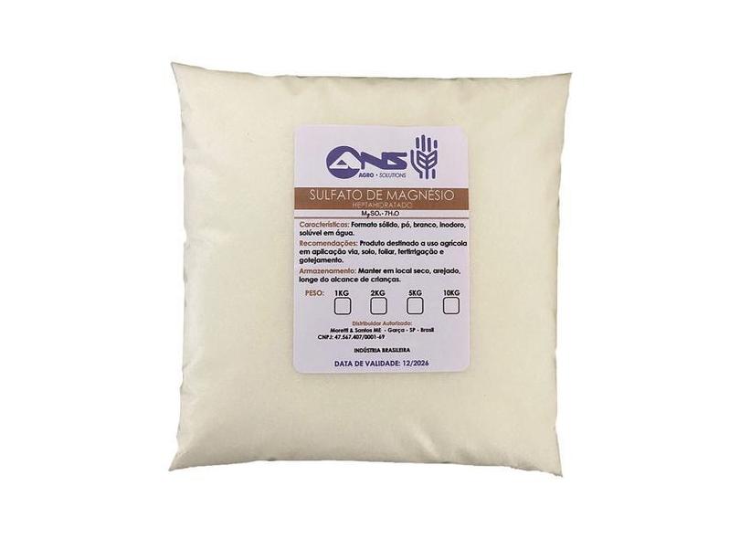 Sulfato De Magnésio Heptahidratado Sal  Epsom Sal Amargo 1kg - Moretti